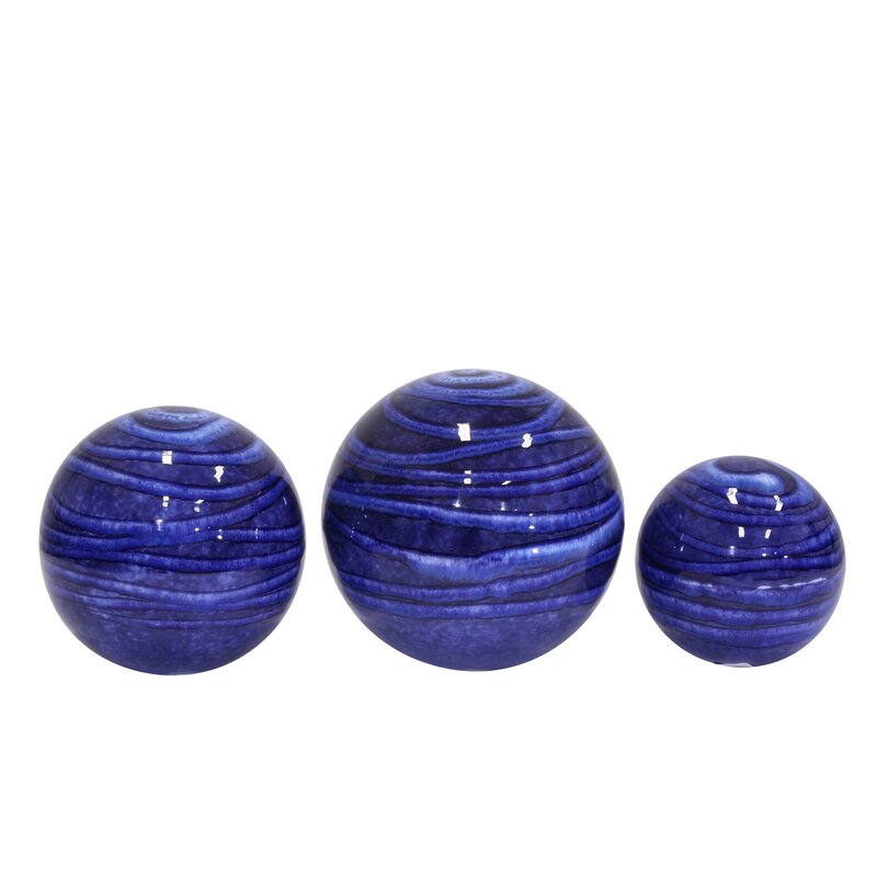 3 Piece Luann Ceramic Spheres Sculpture Set & Reviews | Joss & Main